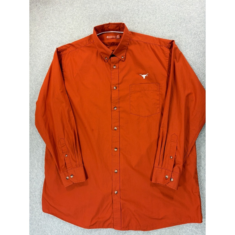 Texas‎ Longhorns Stitched Logo Campus L/S Button Down Shirt (Men's 3XL Tall)